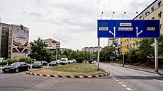 Ulice Blocerkevská u Edenu, kiovatka s Vrovickou. (25. ervence 2025)