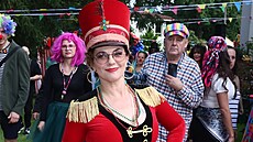 Marta Jandová na oslav narozenin svého otce Petra Jandy (22. ervence 2025)