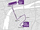 Pochod festivalu Prague Pride v sobotu omez dopravu v metropoli. (30. ervence...