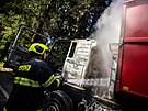 V sedle u erlichu hasii zasahovali u poru kamionu se tpkou. (30. ervence...