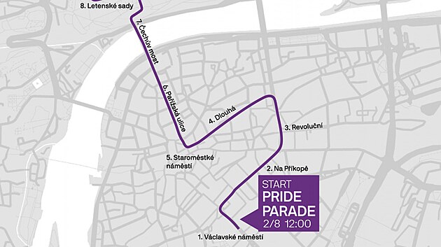 Pochod festivalu Prague Pride v sobotu omez dopravu v metropoli. (30. ervence 2025)