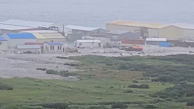 Siln� zem�t�esen� zas�hlo pob�e�� poloostrova Kam�atka v Rusku. (30. �ervence 2025)