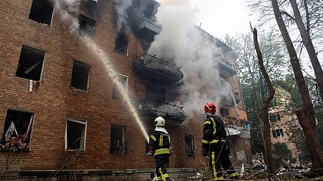 Nsledky ruskho dronovho toku na Kyjev (31. ervence 2025)