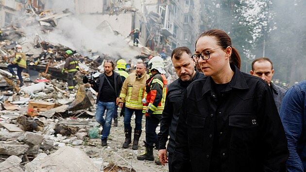 Nsledky ruskho dronovho toku na Kyjev (31. ervence 2025)