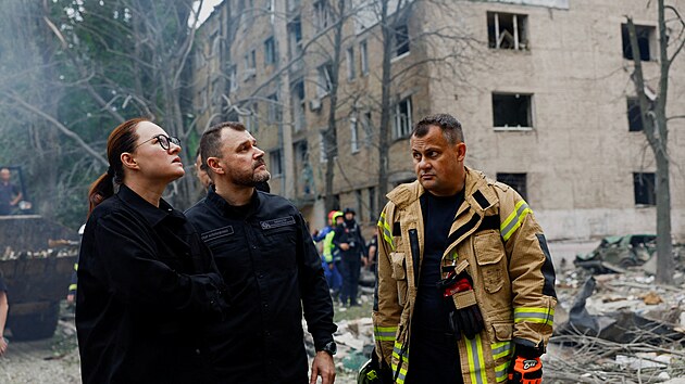 Nsledky ruskho dronovho toku na Kyjev (31. ervence 2025)