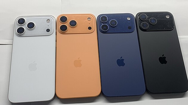 Makety s barvami chystanch iPhon