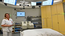 Radiologická asistentka Renata Macharová z Kliniky radianí onkologie...