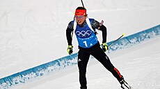 Biatlonistka Laura Dahlmeierová na olympijských hrách v Pchjongchangu 2018