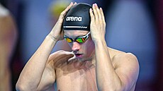 eský plavec Jan ejka se chystá na semifinále dvoustovky znak na mistrovství...