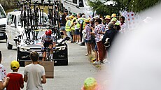 Potlu�ená �eská cyklistka Kristýna Burlová bojuje po pádech v páté etap� �enské...