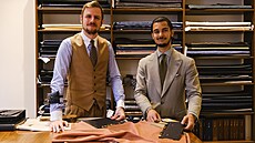 Spolumajitelé pánského krejovského ateliéru Manemo Jií Friedrich a Dominik...