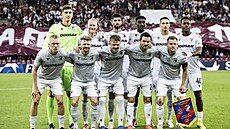 Plzetí fotbalisté ped utkáním se Servette.