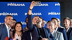 Pedseda Písahy Robert lachta pi pedstavování kandidát do voleb 2025. (31....