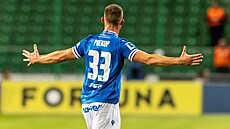 Erik Prekop slaví ostravský gól.