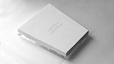 Vítzný návrh náhrobku spisovatele Milana Kundery a jeho eny Vry.