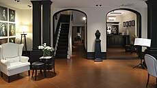 Recepce hotelu nezape dlouhou historii lechtické vily.