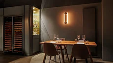 Interiér berlínské restaurace Prism.