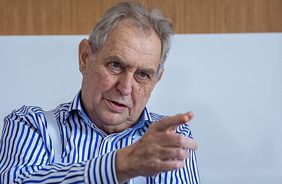 Bývalý prezident Milo Zeman pi rozhovoru pro iDNES.cz (6. 8. 2025)