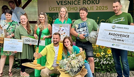 Vít�zem krajského kola se stala obec Radovesice