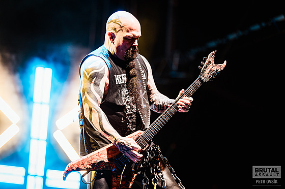 Spoluzakladatel kapely Slayer, kytarista Kerry King hrál na festivalu Brutal...