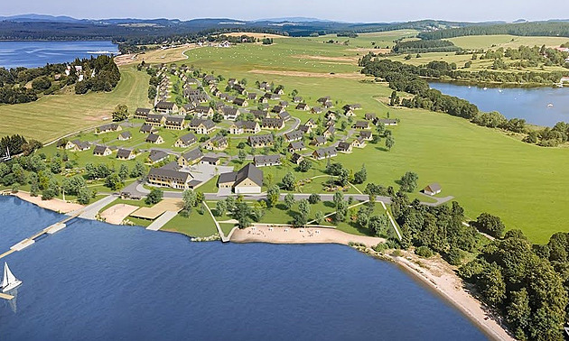 Investor přidal zeleň a ubral lůžka. Kraj přesto zamítl jeho plán na komplex u Lipna