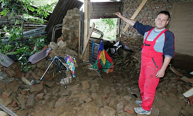 Miroslav Skopal z olomoucké tvrti Slavonína stojí v míst, kde se 7. srpna...