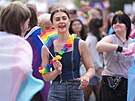 V Praze vrcholí festival Prague Pride, v sobotu se úastníci vydali v duhovém...