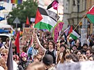 V Praze vrcholí festival Prague pride duhovým prvodem z Václavského námstí na...