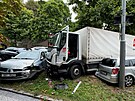 Nehoda v prask robrov ulici