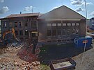Demolice starch budov studentskch kolej ve Slezsk Ostrav. (4. srpna 2025)
