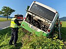 Zsah zchran, hasi a policie u havarovanho autobusu na Novojinsku,...