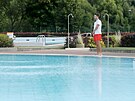 Jihlavsk Vodn rj v bhem leton letn sezony mnohokrt zel przdnotou....