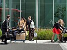 Evakuace budovy na Pankrci. (1.srpna 2025).