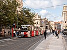 Prask dopravn podnik (DPP) znan rozil ostrvek u tramvajov zastvky...