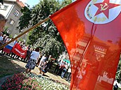 V Banské Bystrici se konal antifaistický pochod u píleitosti 65. výroí...