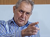 Bývalý prezident Milo Zeman pi rozhovoru pro iDNES.cz (6. 8. 2025)