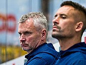 Litvínov,7. 8. 2025. Verva Litvínov - Rytí�i Kladno, p�íprava. Kladenský trenér...