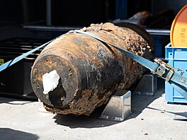 V Dráanech nalezli bombu z druhé svtové války. (6. srpna 2025)