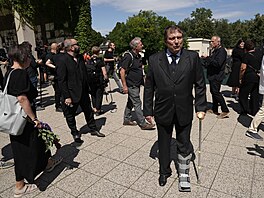 Na rozlou�ení s Ji�ím Krampolem dorazil Ji�í Paroubek.  (8. srpna 2025)
