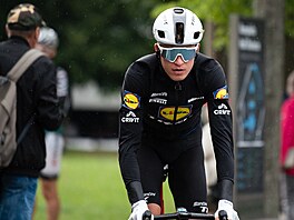 Mathias Vacek ped startem závodu Kolem Polska