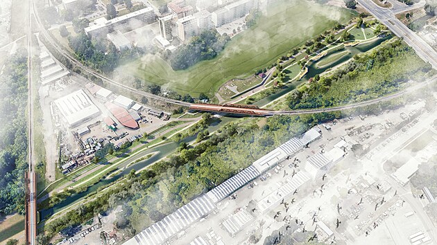 Pon park podl Svitavy v Komrov pod ernovickou ulic.