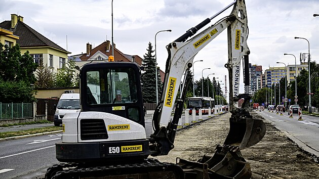 V�stavba nov� tramvajov� trat� do pra�sk�ch Male�ic byla zah�jena. (30. �ervence 2025)