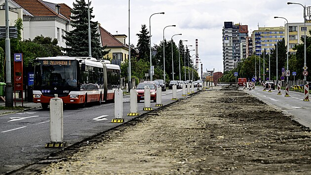 V�stavba nov� tramvajov� trat� do pra�sk�ch Male�ic byla zah�jena. (30. �ervence 2025)