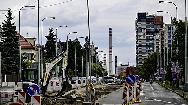 V�stavba nov� tramvajov� trat� do pra�sk�ch Male�ic byla zah�jena. (30. �ervence 2025)