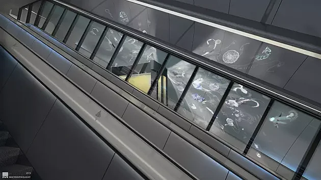 Vizualizace budouc� stanice metra D Pankr�c.