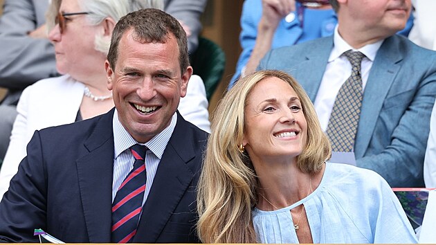 Peter Phillips a Harriet Sperlingov� na Wimbledonu (9. �ervence 2025)