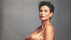 Demi Moore na slavné fotografii Annie Leibovitz (1991)