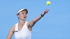 Barbora Krej�íková porazila na tenisovém turnaji v Cincinnati Ameri�anku Alycii...