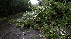 Na Britské ostrovy udeila boue Floris, snímek ze Skotska. (4. srpna 2025)