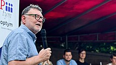 Ministr financí Zbynk Stanjura na debat mladých kandidát koalice SPOLU v...